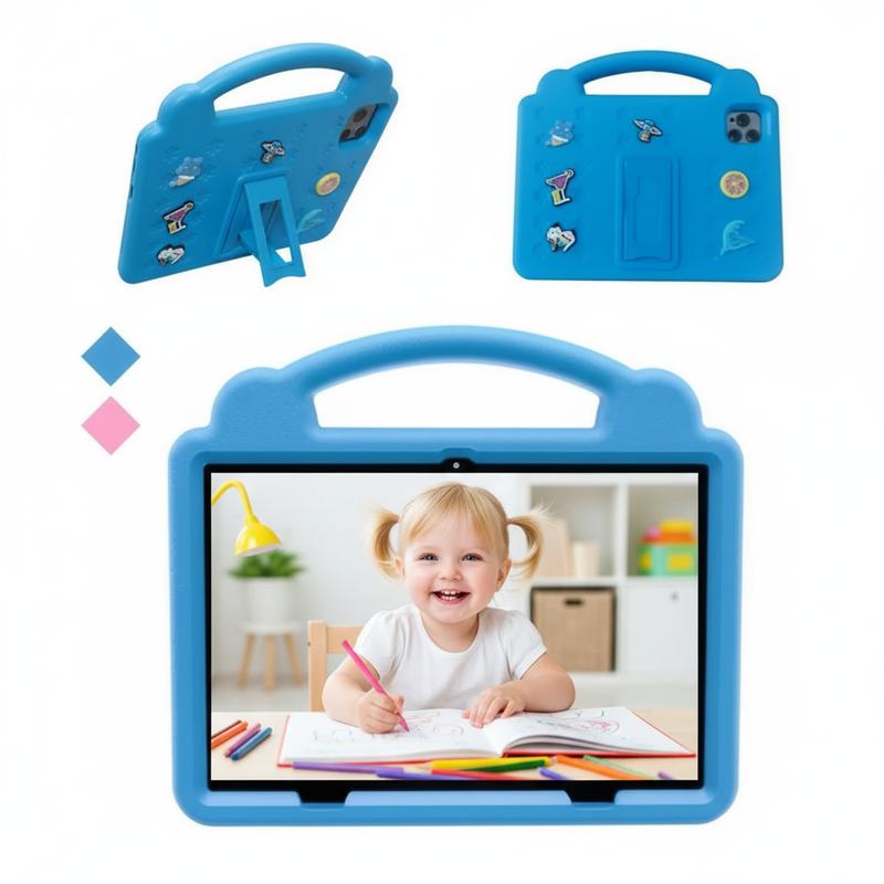 The new learning  gift for children 10.1-inch Android OS with Protective EVA   WiFi Bluetooth Gift for Children Learning System Quad Core Educational pritom educativa parental control  rom   de colores   entertainment dual camera