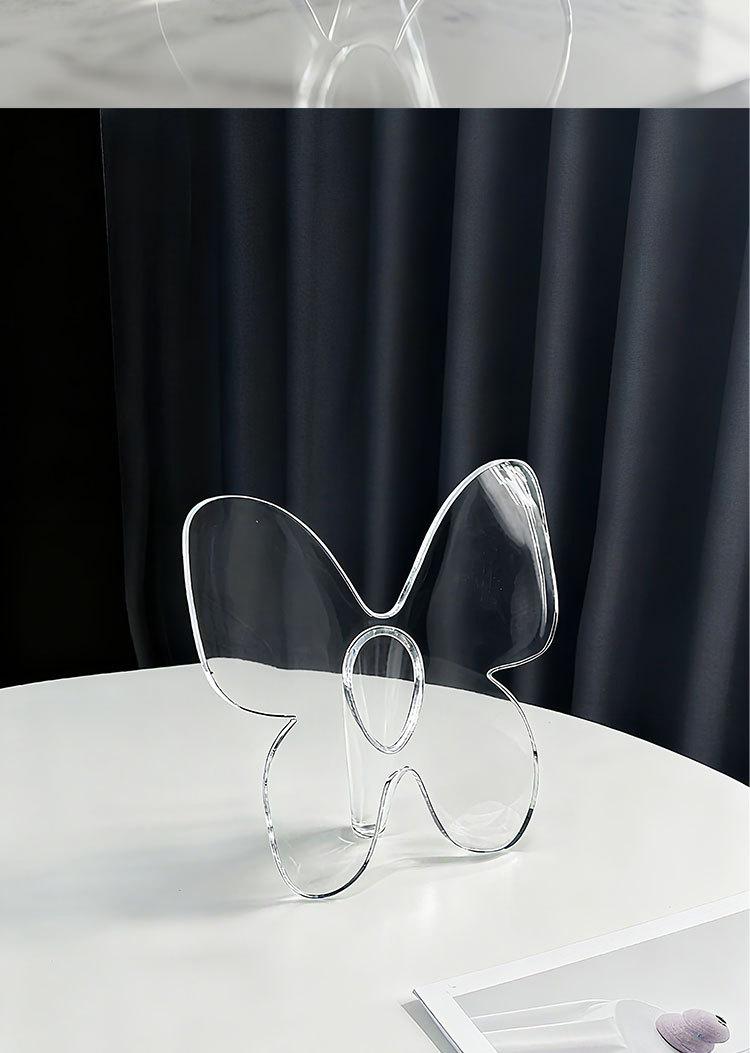 Creative vase, hydroponic flower arrangement container, acrylic creative design, office desk decoration ornament, butterfly photo frame vase, collectible decoration