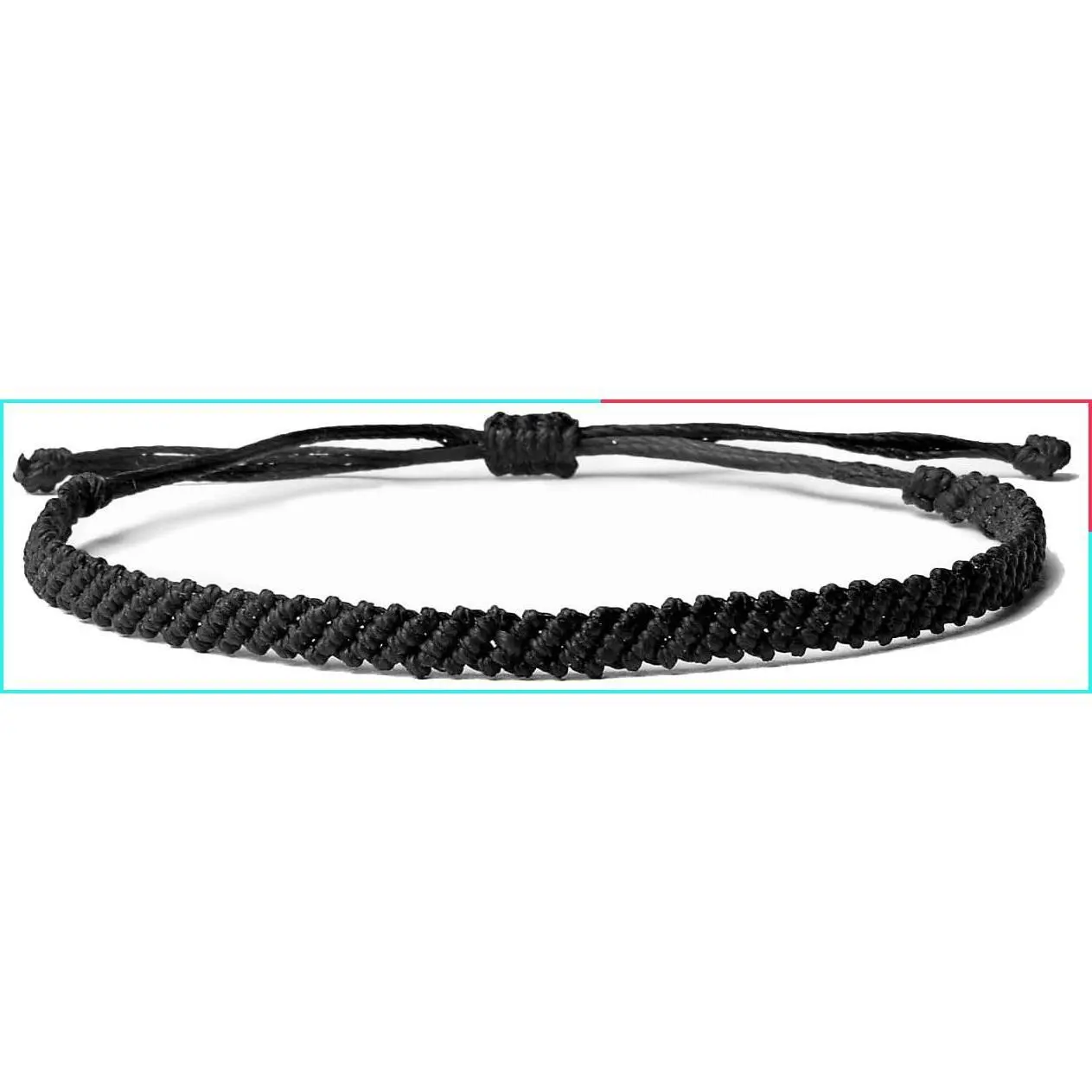 Handmade Adjustable Surf Braided Bracelet for Women Men, Boho Surfer Beach Waxed Thread Waterproof Anklet or Bracelet