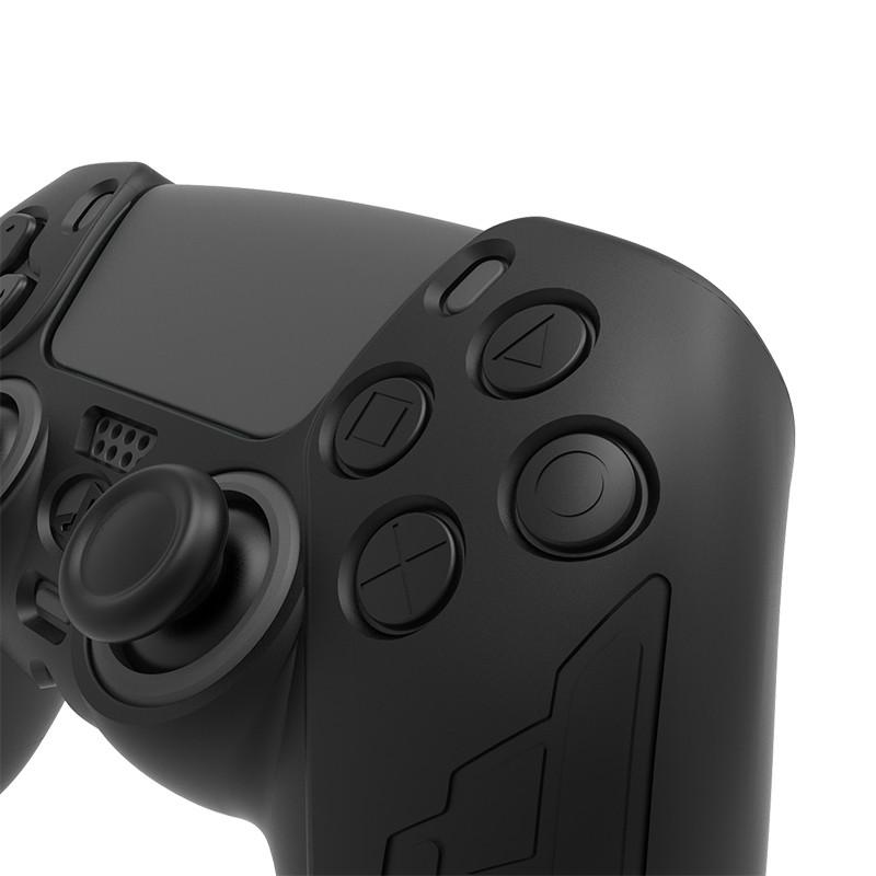Ps5 Controller Protective Case, Silicone Thumb Grip, Perfect Fit, Includes Two Joystick Caps and Stickers, Shockproof Washable Gift