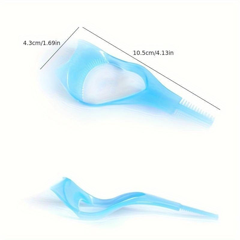 1PC 3 In 1 Mascara Shield Applicator Eyelash Brush Curler Guard Applicator Comb Guide Card Eyelash Separator Tool Makeup Eyelash Tool Beauty Cosmetic Tool