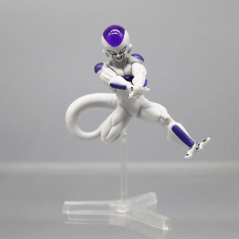 Hot 8pcs Dragon Ball Z Frieza Freezer  Anime Figures Figurine Pvc Statue Model Doll Collection Decoration toys