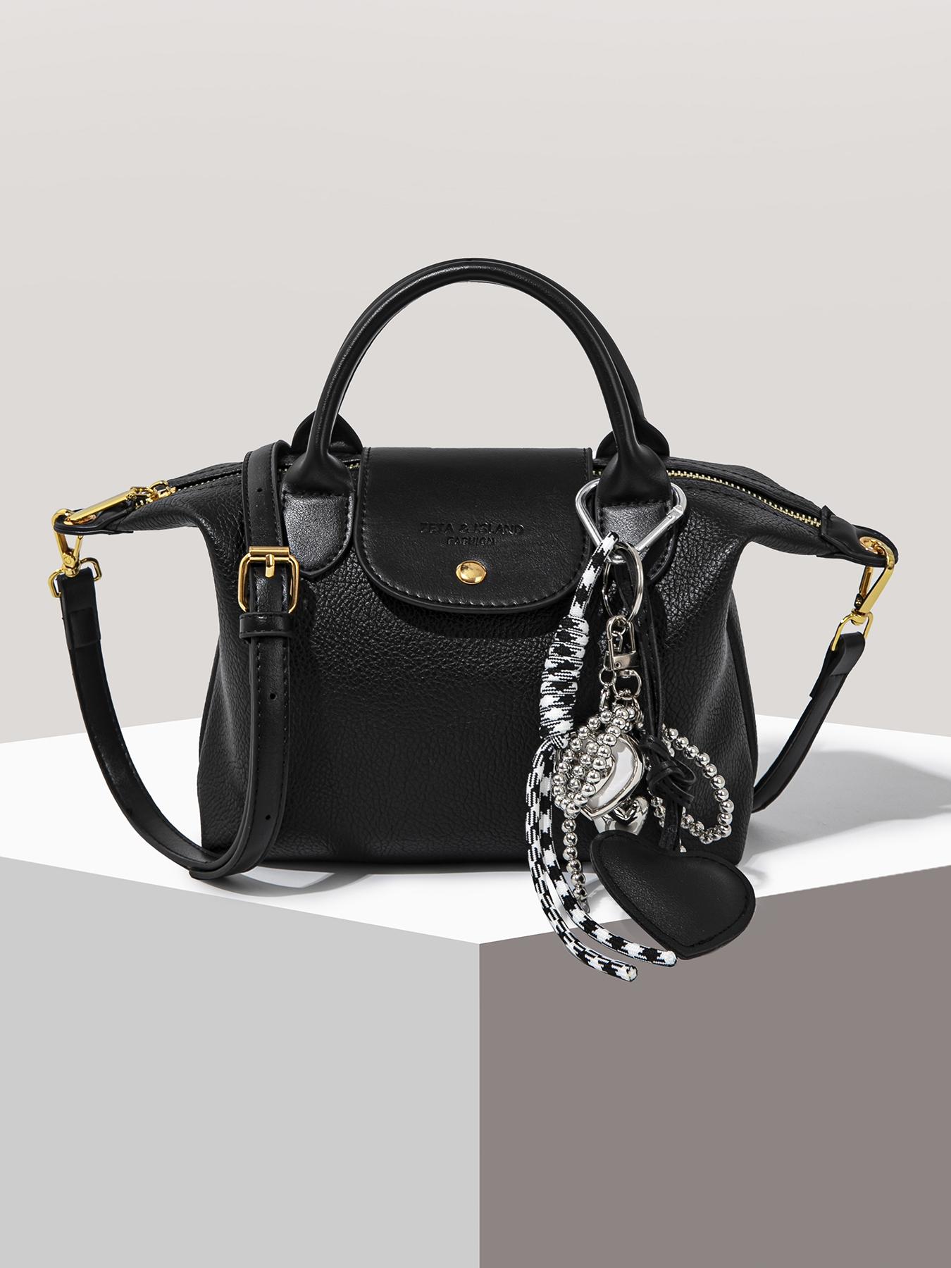 Women's Elegant Solid Color Handbag, Fashionable PU Leather Zipper Shoulder Bag for Daily Use, 2025 Fall & Winter Trendy High-quality Commuting Bag, Versatile PU Tote Satchel, Commuter Bag