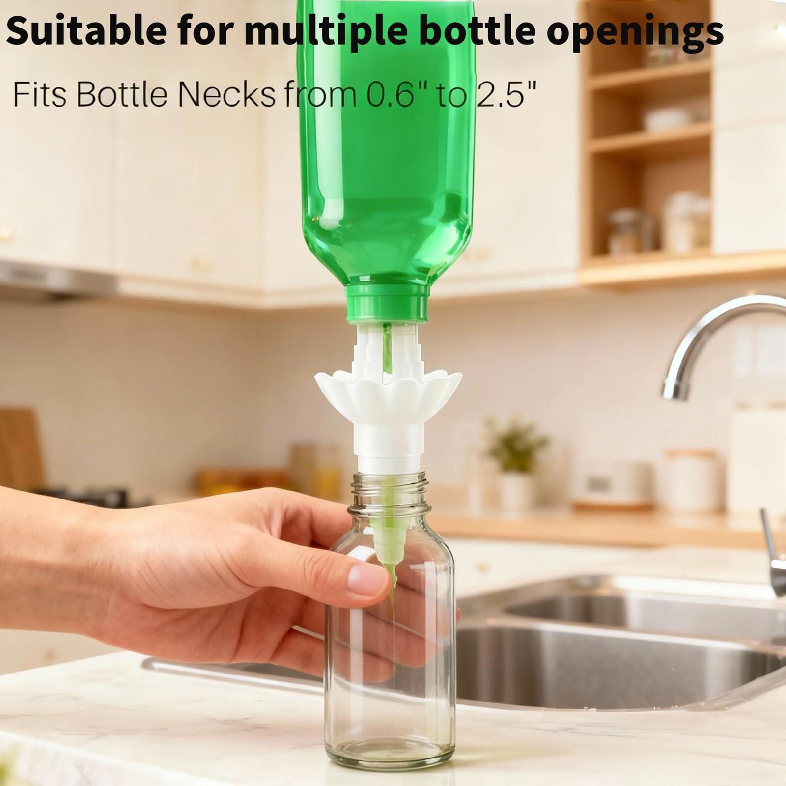 2pcs Liquid Transfer Funnels, Leak-proof Wide Mouth Design, For Home Kitchen and Laboratory Use, Durable Essential Tool, Suitable for Dispensing Oils, Wines and Beverages