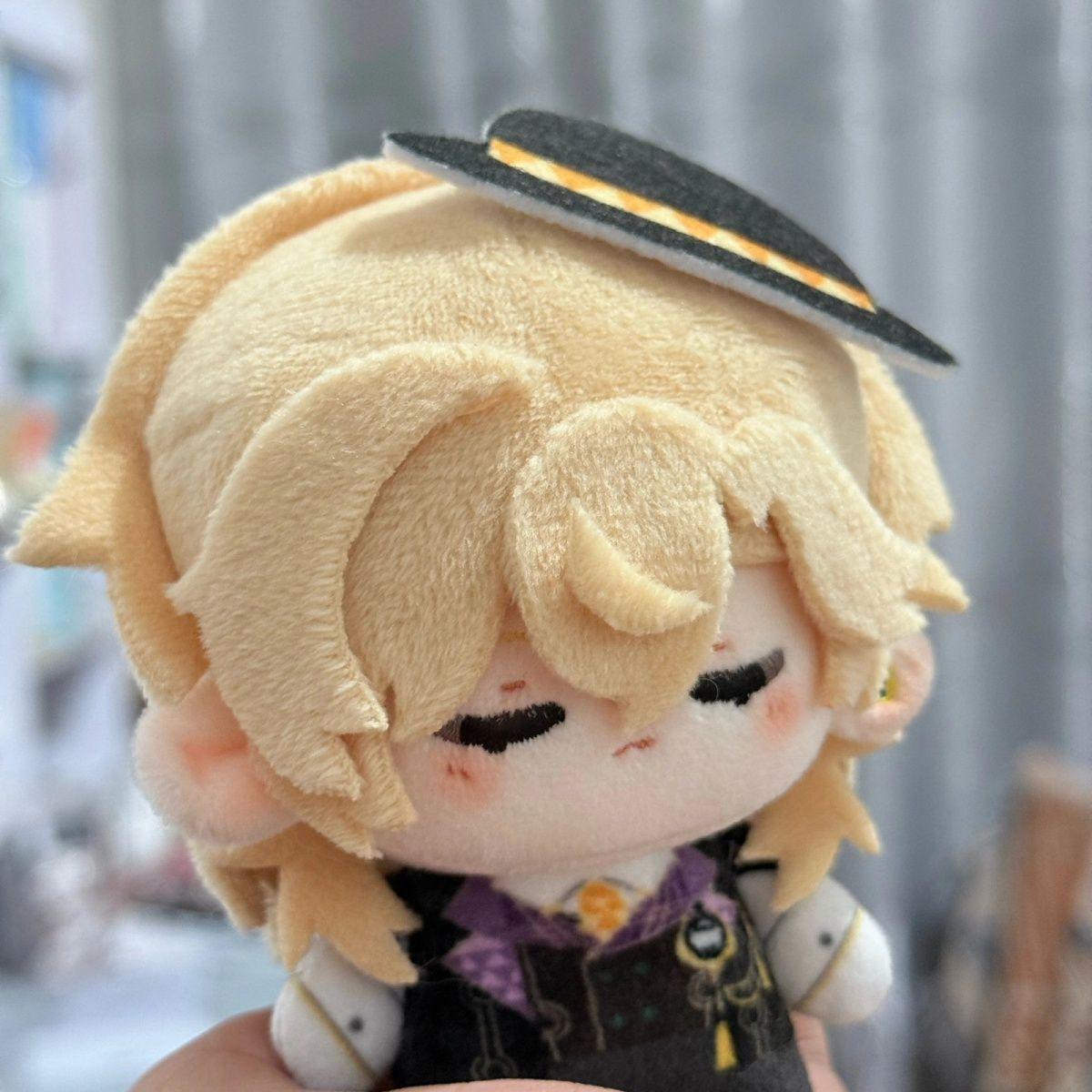 10cm Stuffed Honkai Star Rail Aventurine Plushie Toys Game Plush Dolls Backpack Decorative Pendants Keychain Birthday Xmas Gift
