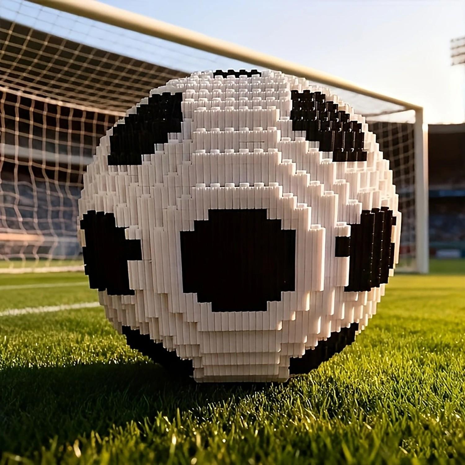 Football Building Blocks Set, 850 Pieces Stem Educational Toy for Kids Aged 8+, Micro Particles Construction Kit, Unisex Gift