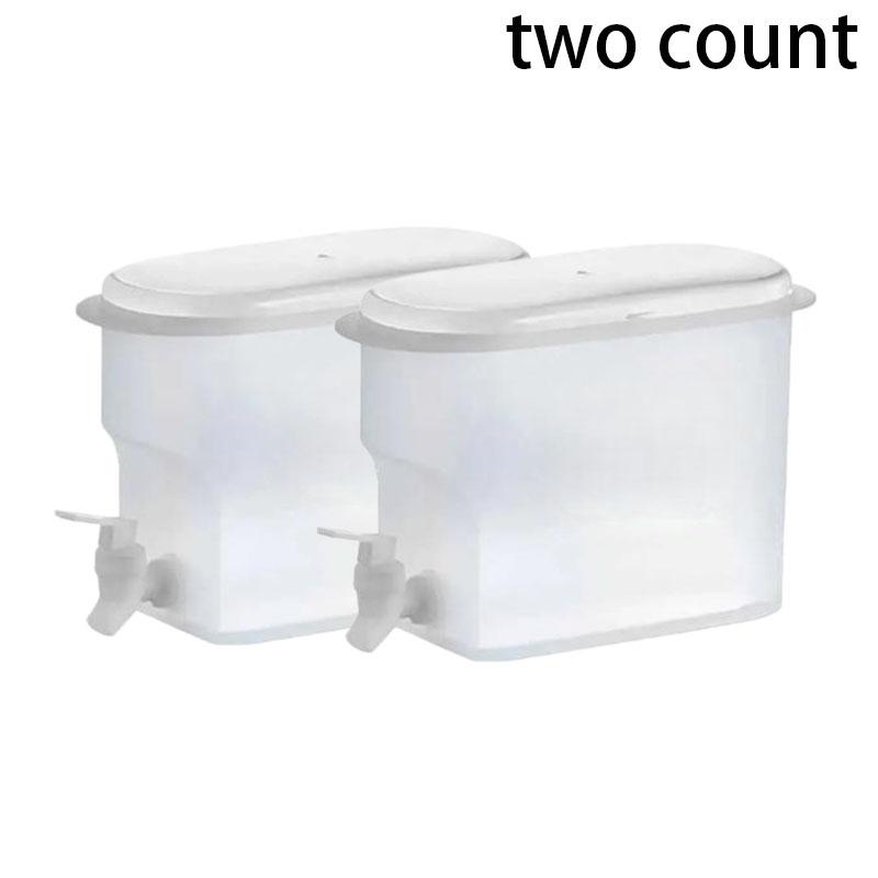 3.5L Water Dispenser for Fridge with Faucet, High & Low Temp Resistant BPA Free Beverage Chiller | Versatile Cold Water Jug for Iced Tea, Cocktails, Lemonade & Fruit Infused Water | Perfect for Kitchen, Outdoor Picnics, Camping, Gym, Party & Home Use