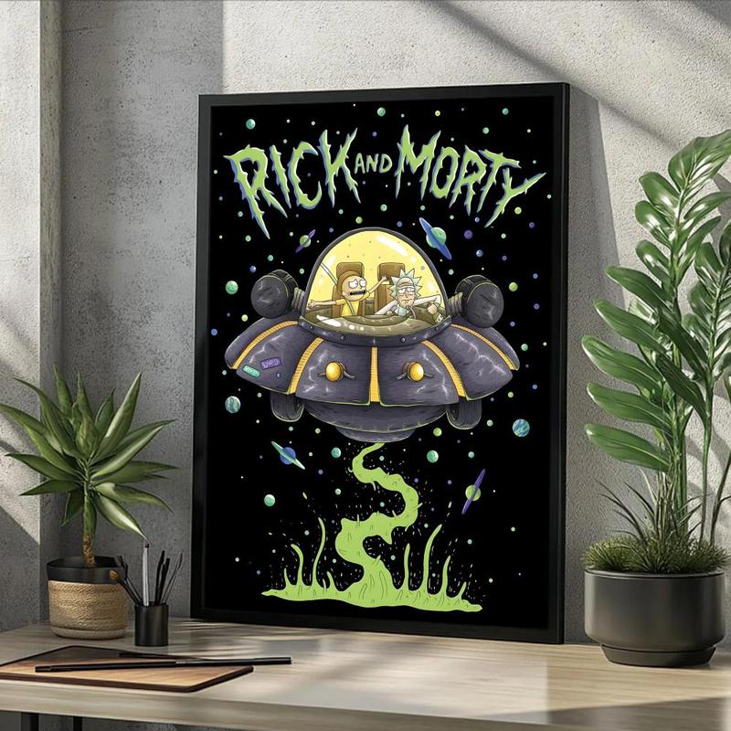 Vintage Cartoon Anime R-Rick And M-Morty Painting Calligraphy Fashion Canvas Wall Art Poster, Modern Aesthetic Waterproof Print, Fade-Resistant & Scratch-Proof Texture, Trendy Home Decor for Living Room Bedroom Office, Multiple Sizes Vintage Cartoon Anime R-Rick And M-Morty Painting Calligraphy Fashion Canvas Wall Art Poster, Modern Aesthetic Waterproof Print, Fade-Resistant & Scratch-Proof Texture, Trendy Home Decor for Living Room Bedroom Office, Multiple Sizes