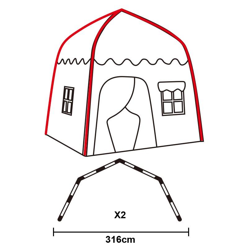 Princess Fairy Tale Toy Castle, Flower House for Kids, Outdoor Playhouse, Beach Toys, Perfect Holiday Gift for Boys and Girls