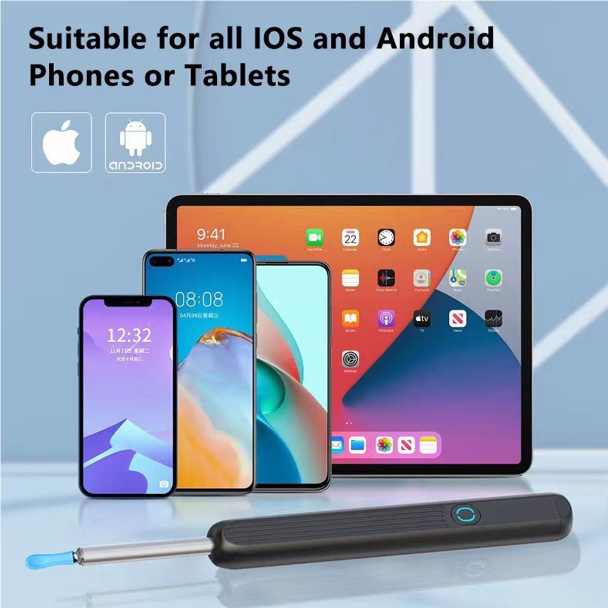 Ear Wax Removal Tool With Camera, 1 Set Portable Type-C Rechargeable Ear Cleaner, Waterproof Endoscope Ear Cleaning Tool, Christmas Gift, Winter Gift Set, New Year Gift, Stocking Fillers