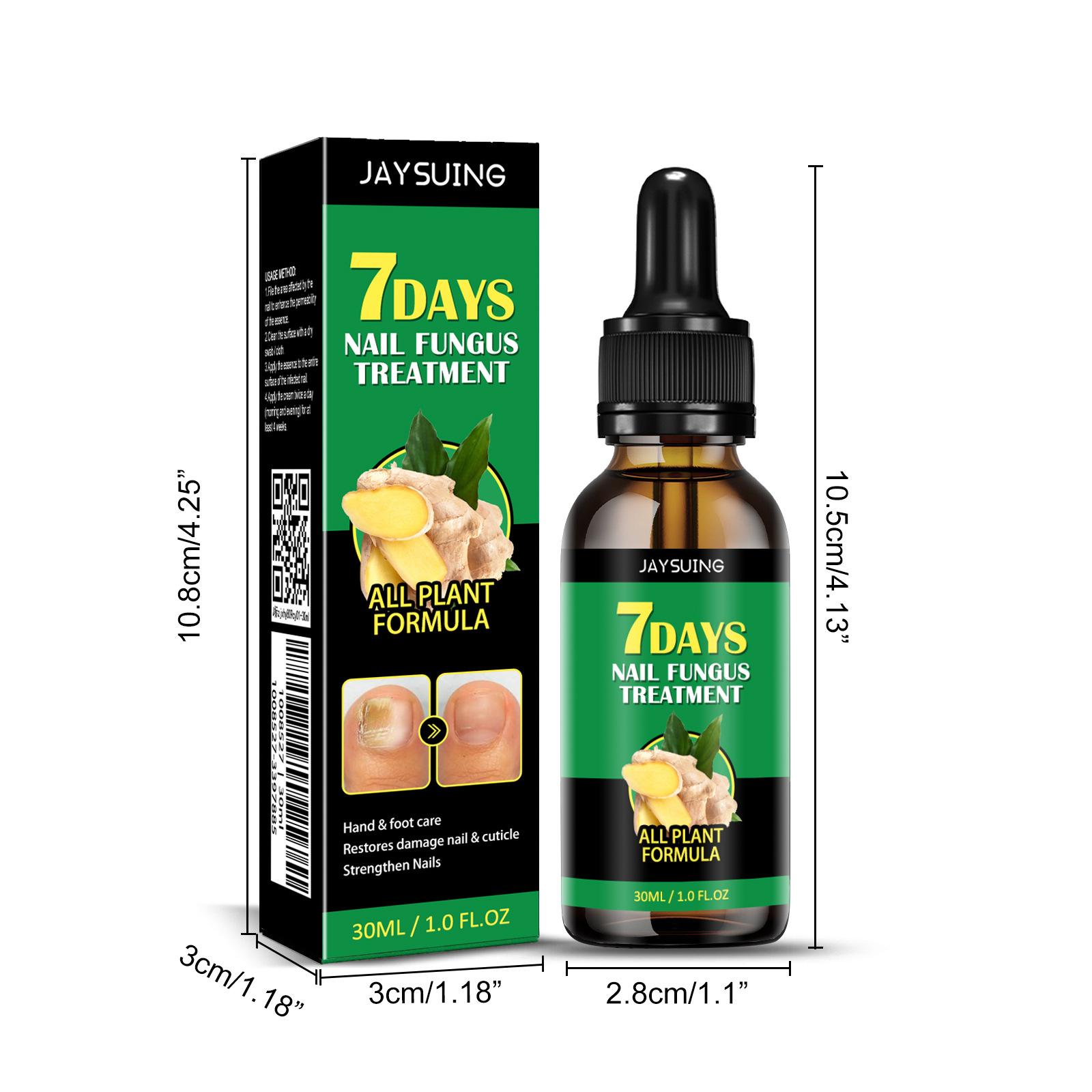JAYSUING Ginger Nail Treatment | Vitamin E & Plant Essential Oils for Nail Care | Supports Recovery from Onychomycosis, Paronychia, & Nail Deformation | Nail Nutrient Strengthener Oil - Ginger Cuticle Care Oil for Nails
