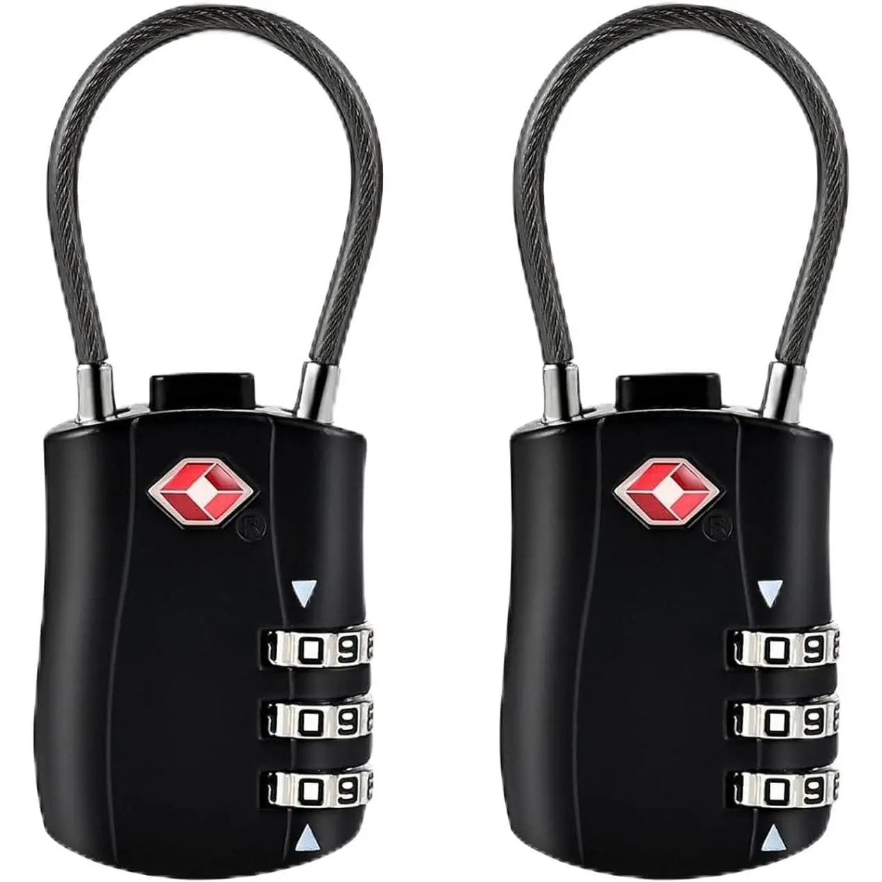 2 count TSA Approved Luggage Locks with 4 count Zipper Locks