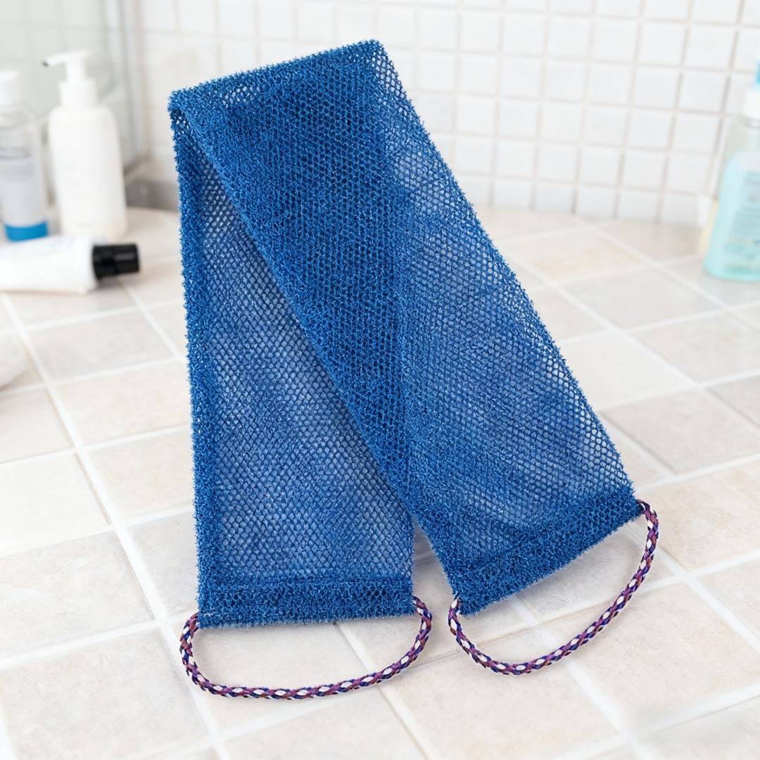 1 PC African Net Long Net Bath Exfoliating Shower Body Scrub Cloths, Lightweight Reticulate Sponge, Effective Skin Care Tool, Perfect for Everyday Use, Exfoliating Mesh, Exfoliating Net Loofah, African Net Sponges, Exfoliating Shower Scrubber