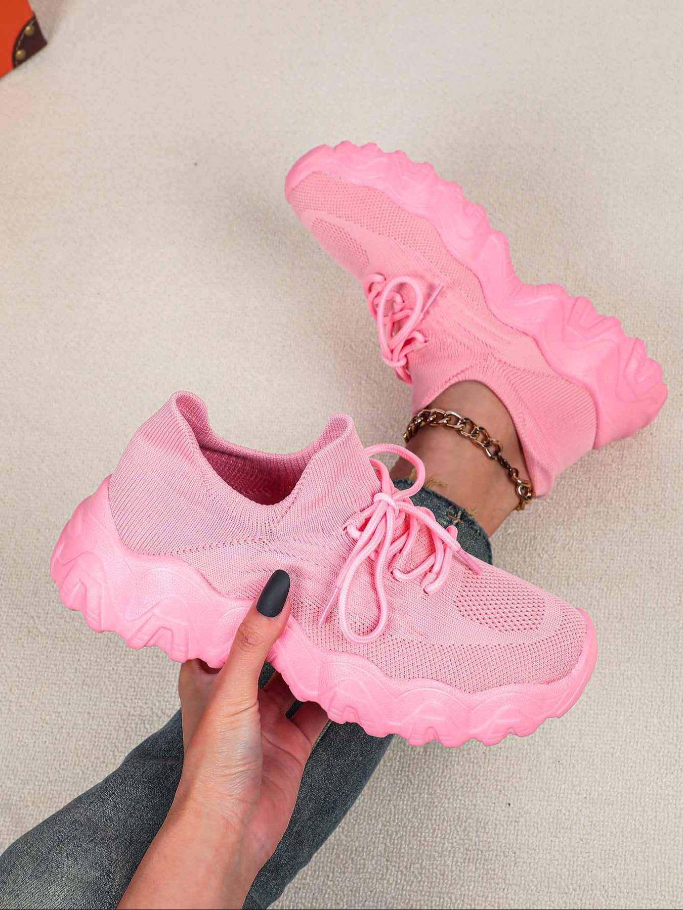 Women's Street Trend Air Sole Low Top Sneakers, Casual Comfortable Breathable Sports Running Shoes, Trendy All-match Chunky Sneakers for Daily Wear