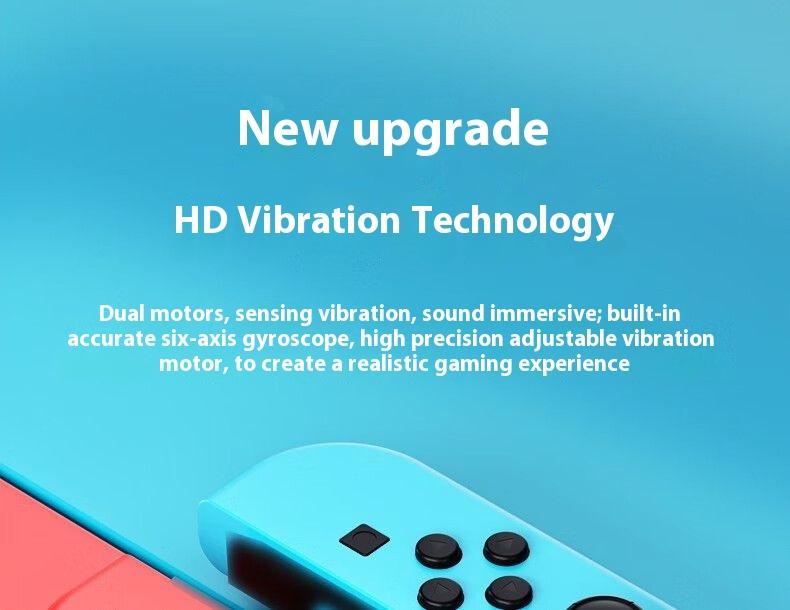 MOVONE Wireless Switch Controllers for Switch/OLED/Lite,Gamepad with No Drift Joystick, Dual Vibration, Wake-Up,Motion Control, Screenshot,Best Value Alternative L/R (Red & Blue)