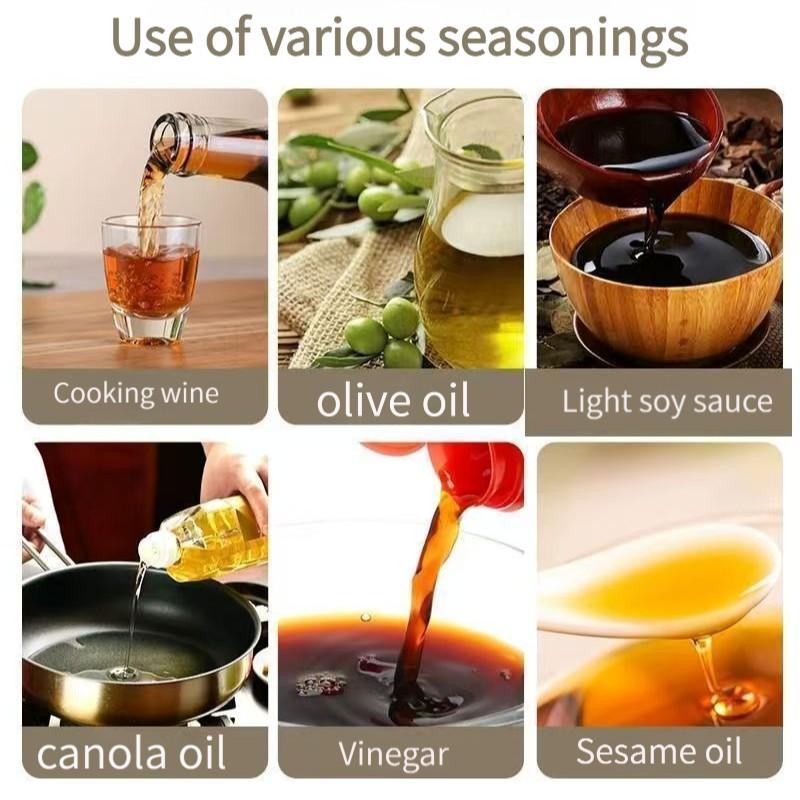 16 oz Glass Oil Spray Bottle, Oil Mister Spray Bottle for Cooking, 2-in-1 Olive Oil Sprayer and Kitchen Cooking Oil Dispenser, Glass Oil Bottle for Kitchen with 470 mL Aroma Mist Spray-and-Pour Design, Home Use Kitchenware, Kitchen Gadgets #GLOBAL PICKS