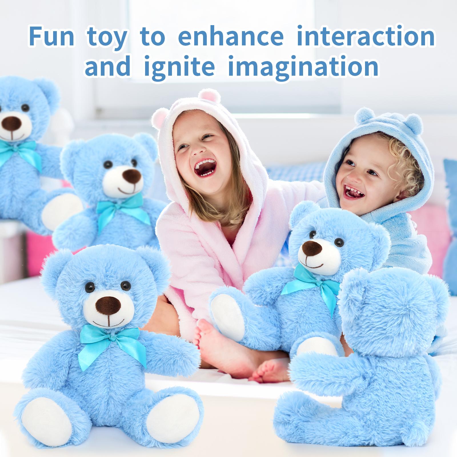 MaoGoLan Bulk Teddy Bear Baby Shower, 10 Packs Small Teddy Bear Stuffed Animals in Bulk,13.5" Small Stuffed Bears Plush for Wedding,Birthday,Christmas, Party Decorations, Valentine's Day  #BlackFriday #Christmas