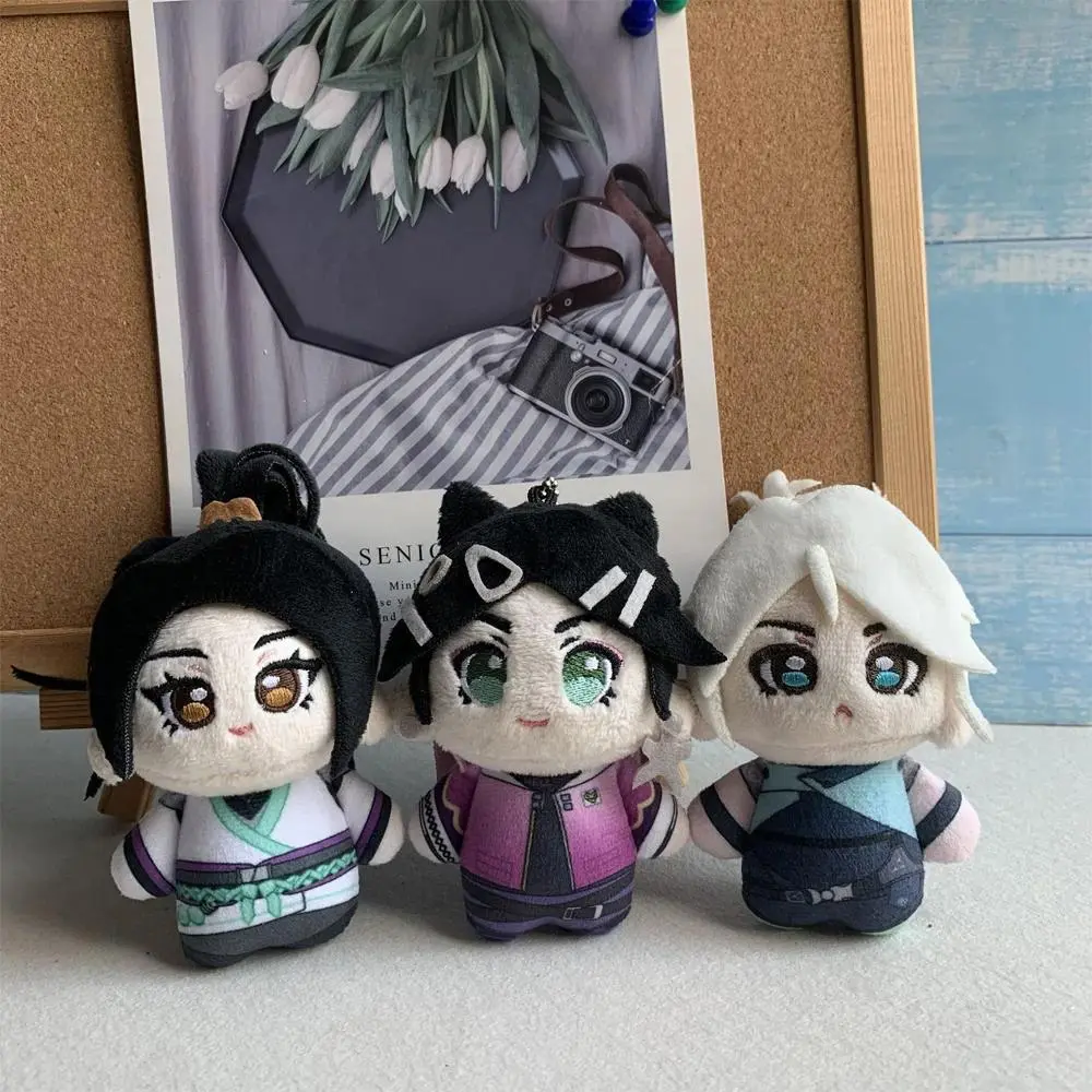 2026 New hot item 10cm Cosplay Valorant Anime Game Character Clove / Joon-Hee Jett and Sage Plush Toys Bag Keychain Plushie Doll Pendant Decor