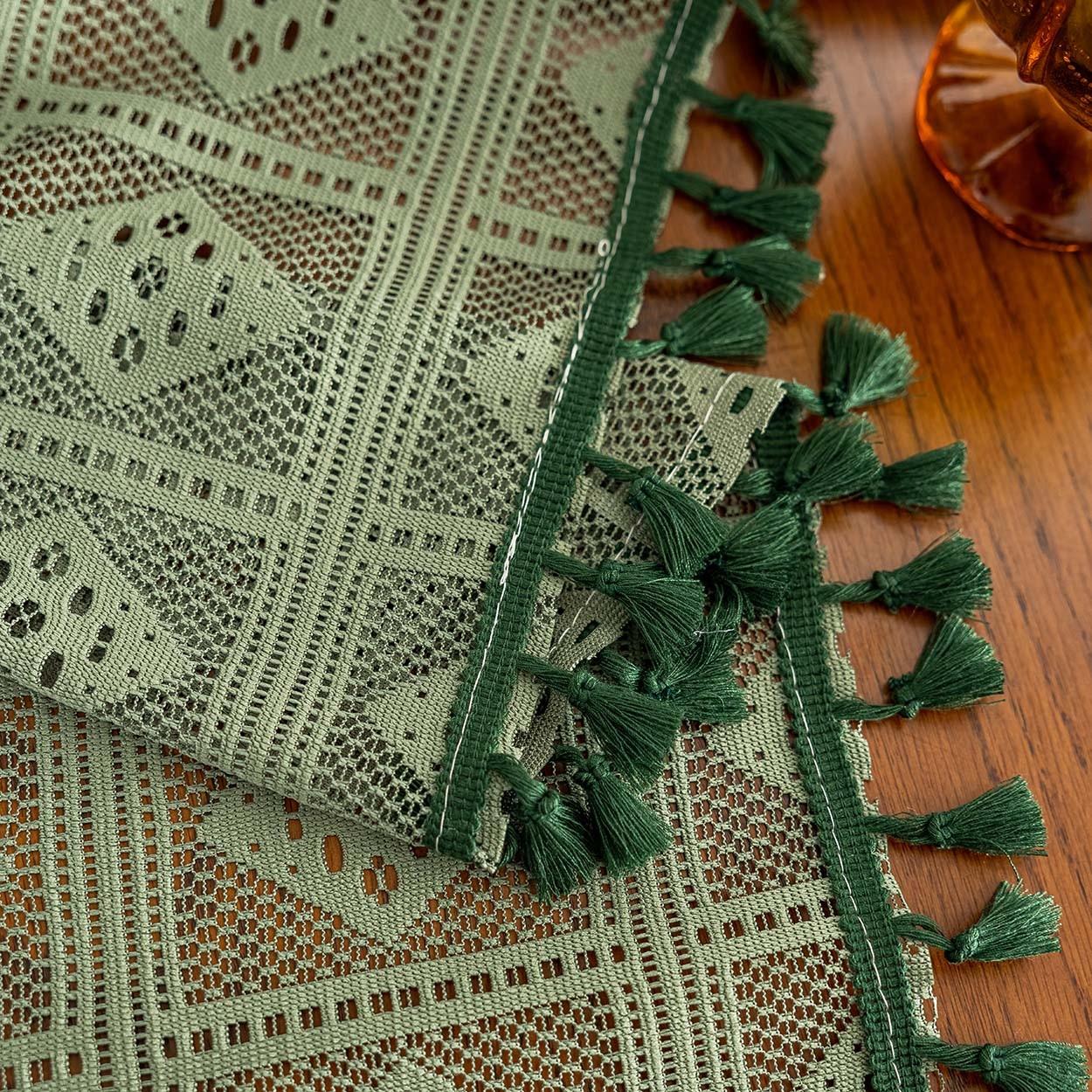 1panel Shibori Pattern Curtain, Fringe Edge Decoration, Rod Pocket Design, Bedroom Balcony Floor-To-Ceiling Window Curtains, Fresh Home Decor