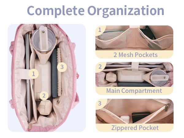 Wandering Nature Puffer Tote Bag for Women – Quilted Laptop Shoulder Bag with Cup Holder, Trolley Sleeve, and Multiple Compartments, Lightweight Travel & Work Nurse Bag