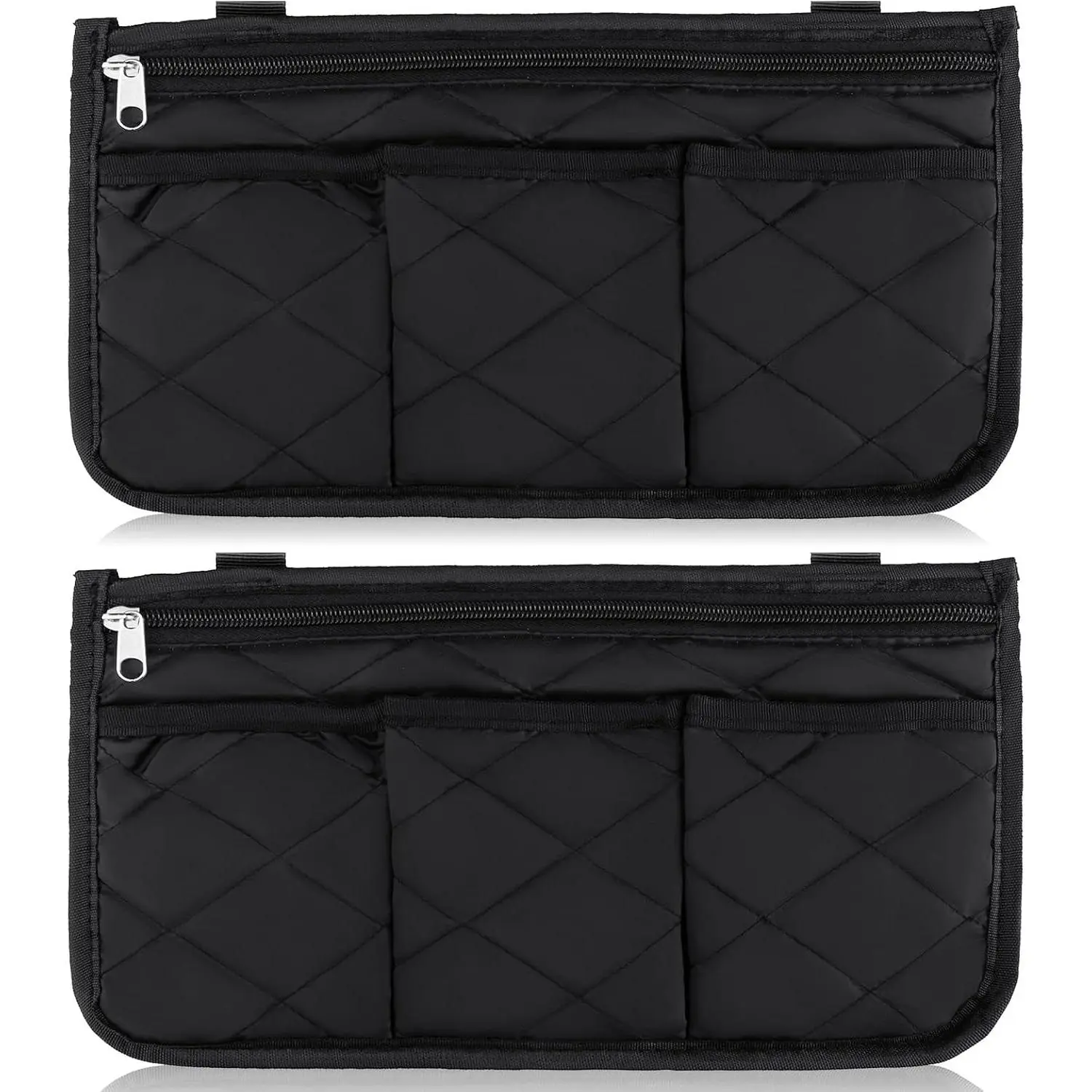 2 Pack  Side Bag with Cup Holder, Walker Storage Pouch | Adjustable Strap Wheel Chair Armrest Pouch, Side Storage Multi-Pocket Bag for Seniors Wheelchairs, Walkers & Rollators