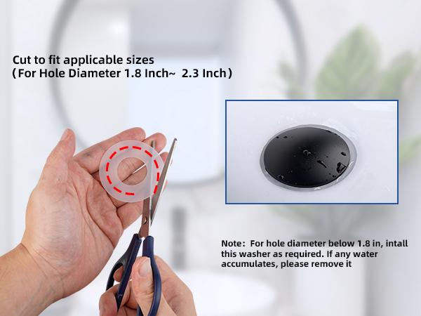 Hibbent All Metal Bathroom Sink Stopper, Universal Pop Up Drain Strainer, Brass Bullet Core Push Type Sink Stopper for 1.1''~2.3'' Basin, Big Push Button, Anti Clogging Filter Hibbent All Metal Bathroom Sink Stopper, Universal Pop Up Drain Strainer, Brass Bullet Core Push Type Sink Stopper for 1.1''~2.3'' Basin, Big Push Button, Anti Clogging Filter