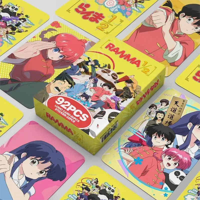 2026 Hot selling toys 92 Sheets HD Print Anime Style Double Sided Lomo Cards Mini Collectible Cards For Scrapbook Collection Internet-famous toy