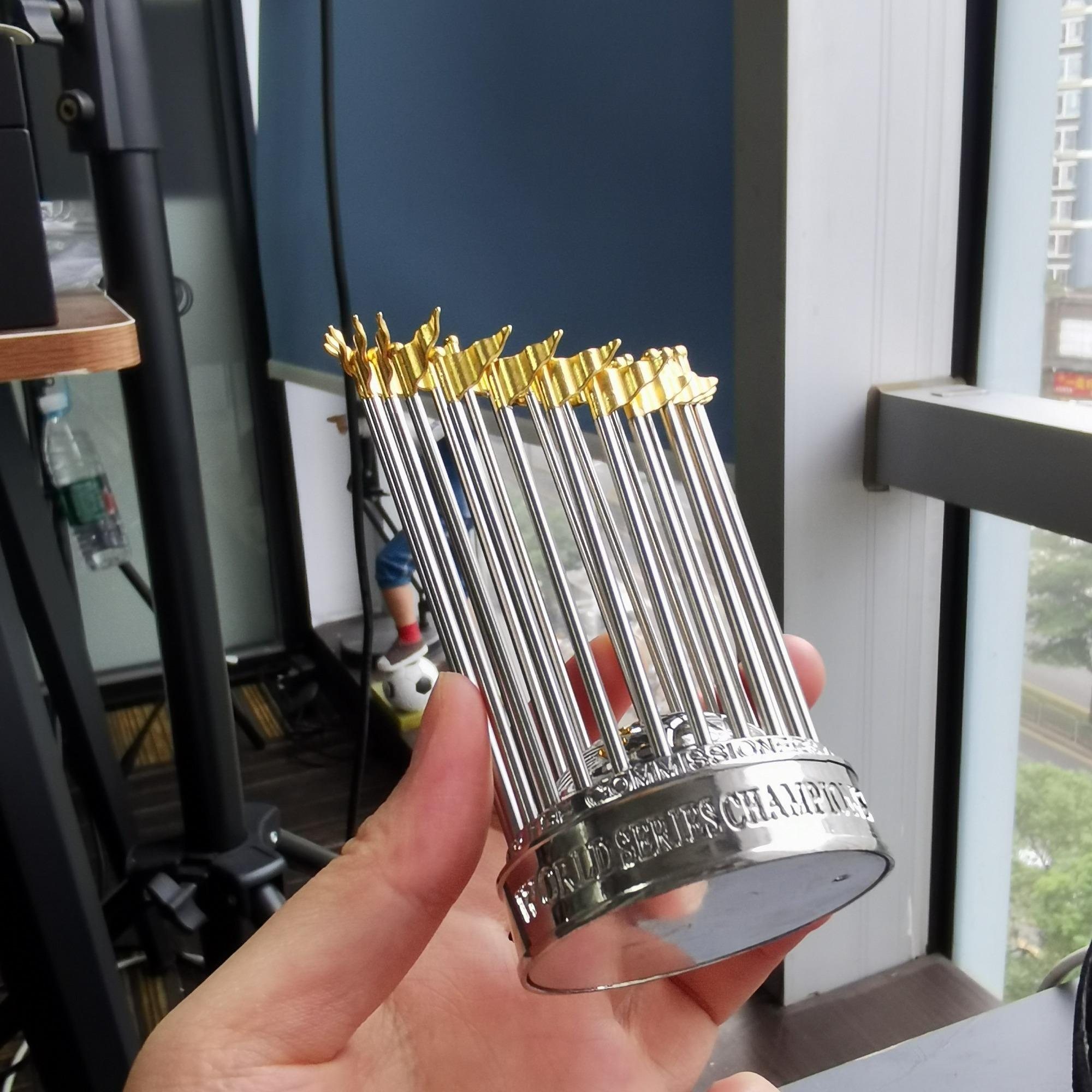 1990-2025 American Baseball Champion Trophy Set With Display Case Fan Gift, Perfect for Collectors and Sports Enthusiasts