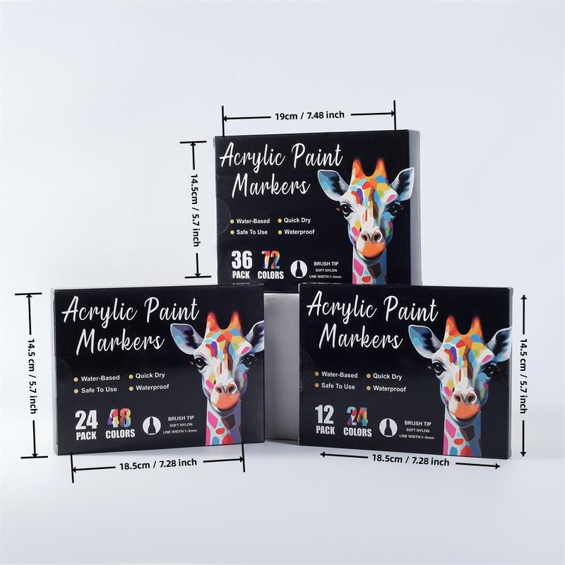 Acrylic Paint Markers Set for Art Painting, Ceramic Glass Canvas Mugs Wood Easter Eggs Christmas DIY Crafts Supplies, Paint Pens Markers, Acrylic Drawing Markers Acrylic Paint Markers Set for Art Painting, Ceramic Glass Canvas Mugs Wood Easter Eggs Christmas DIY Crafts Supplies, Paint Pens Markers, Acrylic Drawing Markers
