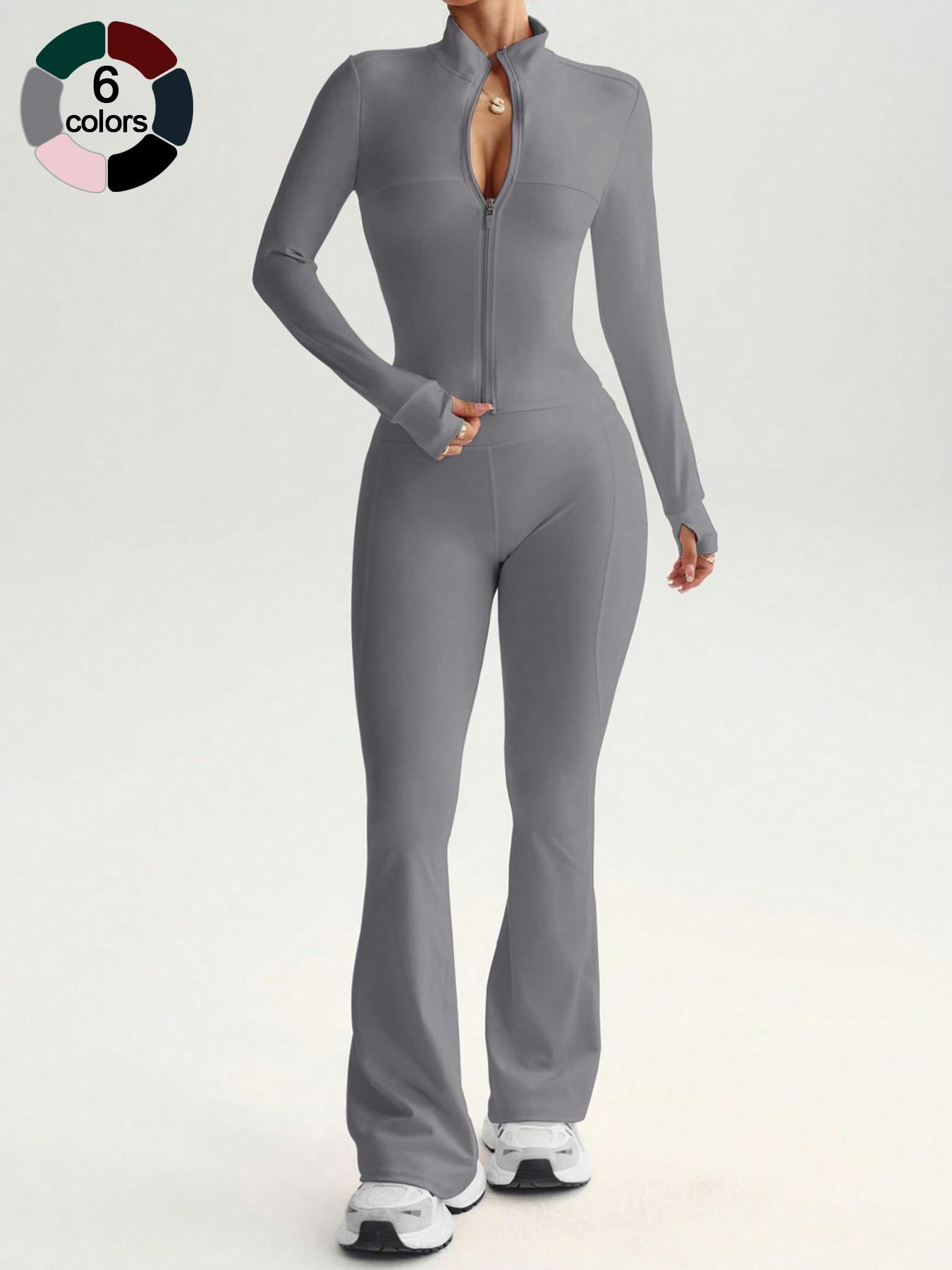 Women's High Elasticity Yoga Set, Skin-Friendly Fabric, Slimming Neckline, High Waist Sculpting, Multi-Color Options, Gym Workout Running, Yoga Tracksuit Set