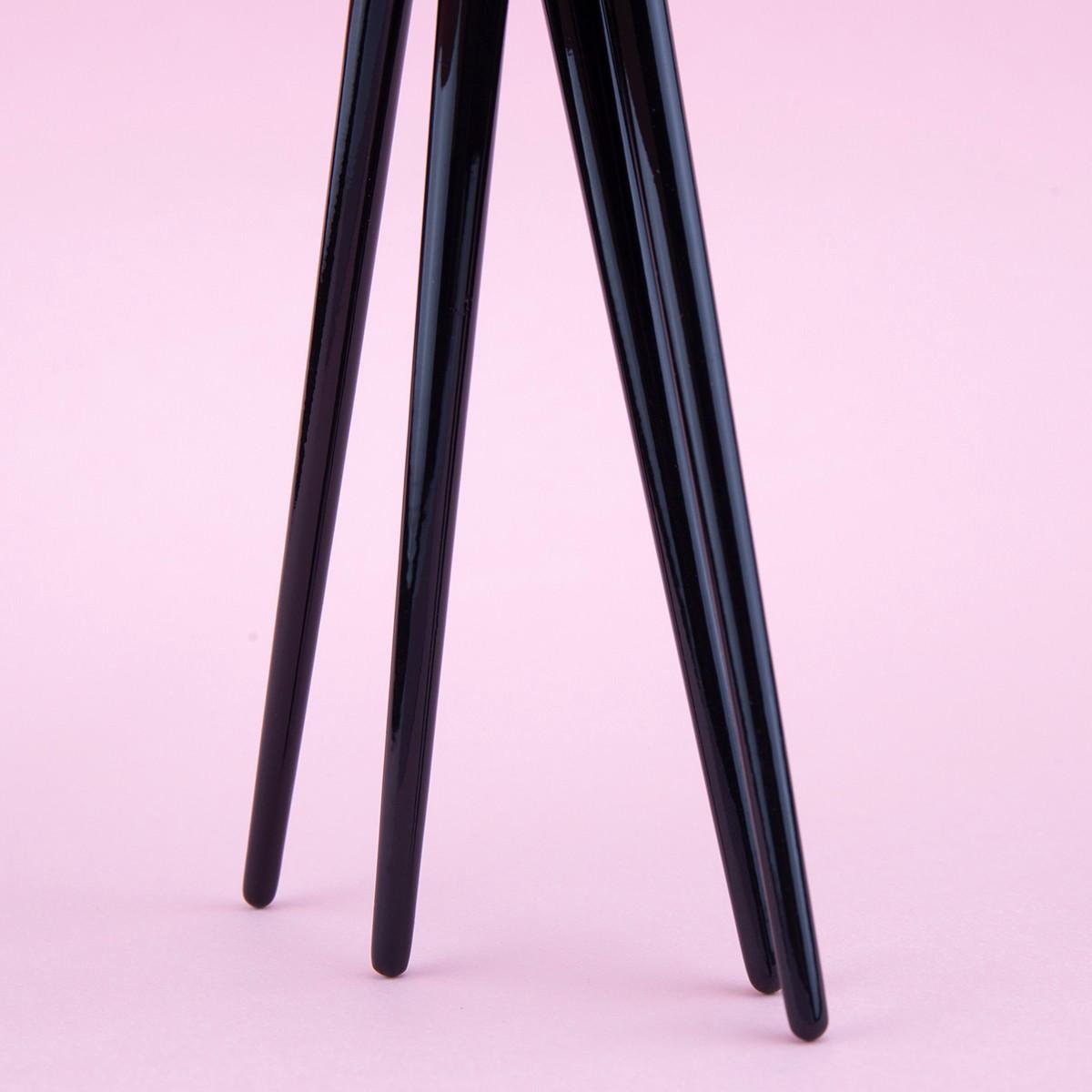 4pcs Tapered Crease Brush Set, Large Small Medium Eye Shadow Brushes, 100% Goat Hair & Copper Tube, Professional Makeup Tools