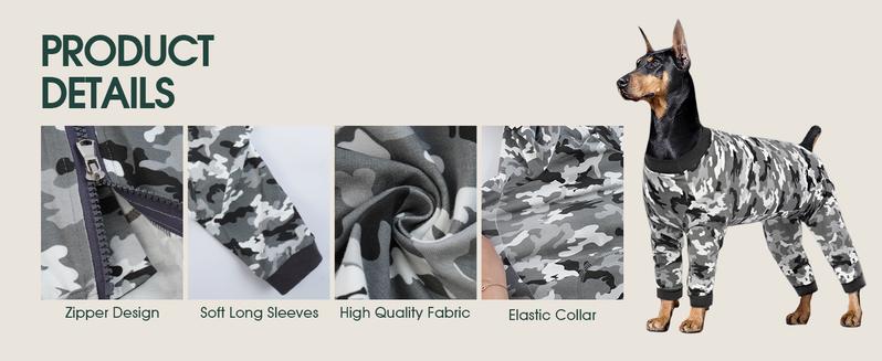 Kuoser Dog Surgery Suit Female Spay, Soft Dog Pajamas, Long Sleeve Dog Recovery Suit, Dog Clothes Onesie for Surgery, Pet Neuter Spay Bodysuit Apparel with Zipper, E-Collar & Cone Alternative, fuddle wuddle patch puppy Kuoser Dog Surgery Suit Female Spay, Soft Dog Pajamas, Long Sleeve Dog Recovery Suit, Dog Clothes Onesie for Surgery, Pet Neuter Spay Bodysuit Apparel with Zipper, E-Collar & Cone Alternative, fuddle wuddle patch puppy