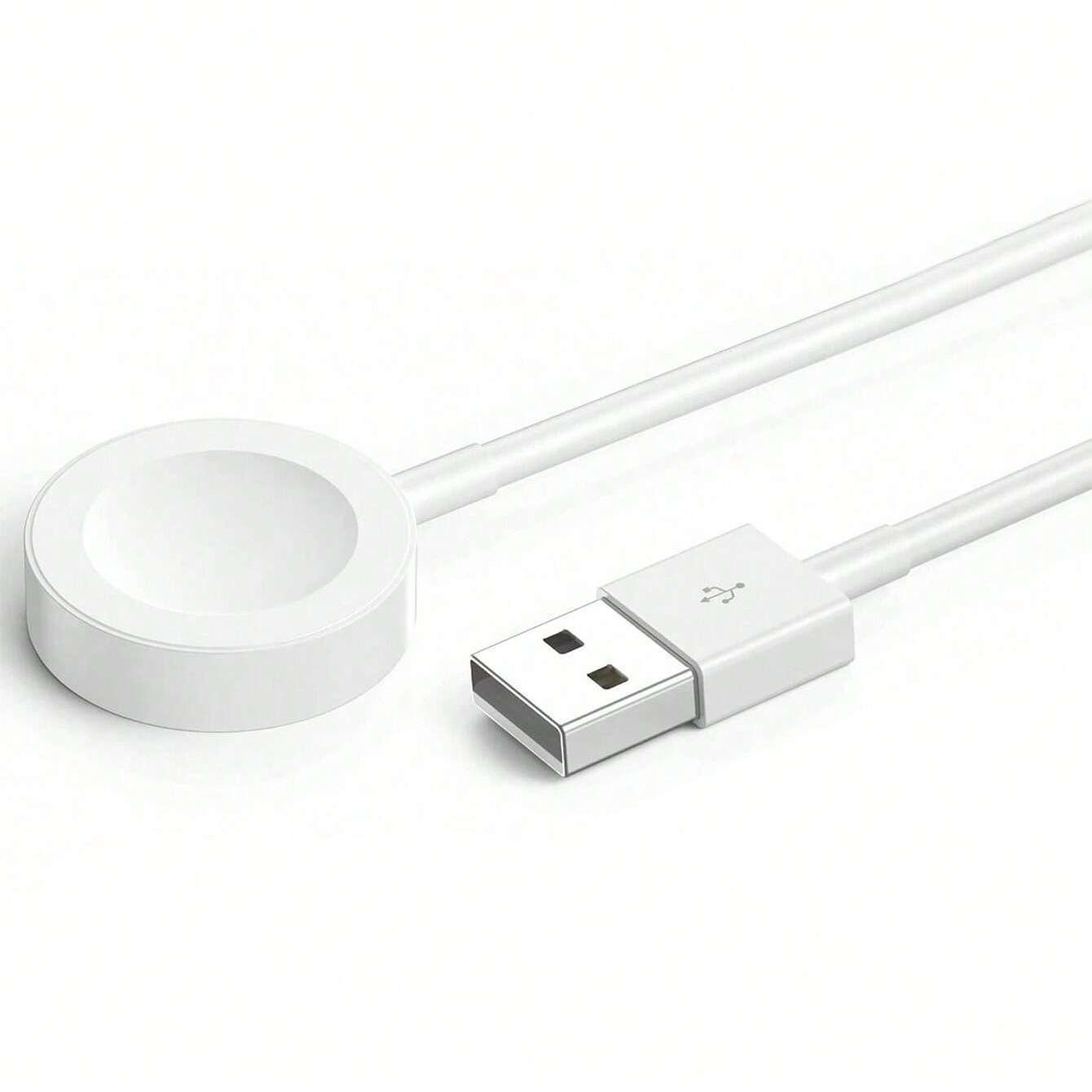 1 Piece Magnetic Wireless Charger, Portable Fast Charging Version with USB Interface, Compatible with Apple Watch Ultra/9/8/7/6/SE/SE2/5/4/3/2/1 Full Series