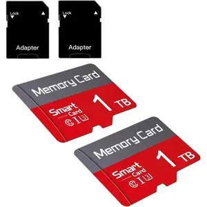 2-Pack * 1TB Micro-TF /SD memory cards are compatible with mobile phones, computers, headphones, speakers, cameras, PSPS and SD card mobile storage