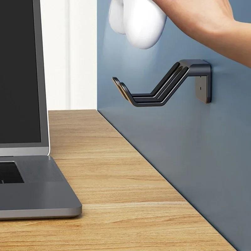 1PC Wall Mounted Game Controller Bracket, No Punching Required, Controller Storage Rack, Gamepad Headphone Headset Hanging Bracket Hanger