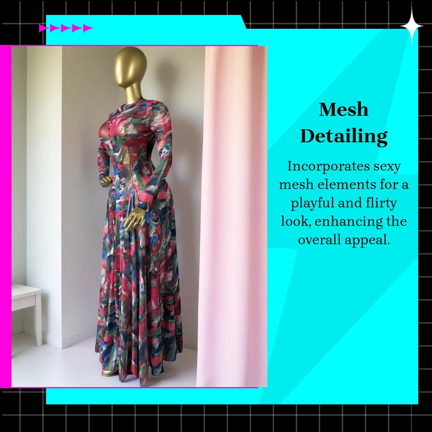Women's PULKRITU Round-Neck Long Sleeve Woven Maxi Dress, Romantic Valentine's Day Party Outfit Gown, Sexy Mesh Sheer Dress, Spring Lady Dress for Evening Club Wear, Elegant Evening Wear, Formal, Evening Party Dresses, Womenswear Women's PULKRITU Round-Neck Long Sleeve Woven Maxi Dress, Romantic Valentine's Day Party Outfit Gown, Sexy Mesh Sheer Dress, Spring Lady Dress for Evening Club Wear, Elegant Evening Wear, Formal, Evening Party Dresses, Womenswear