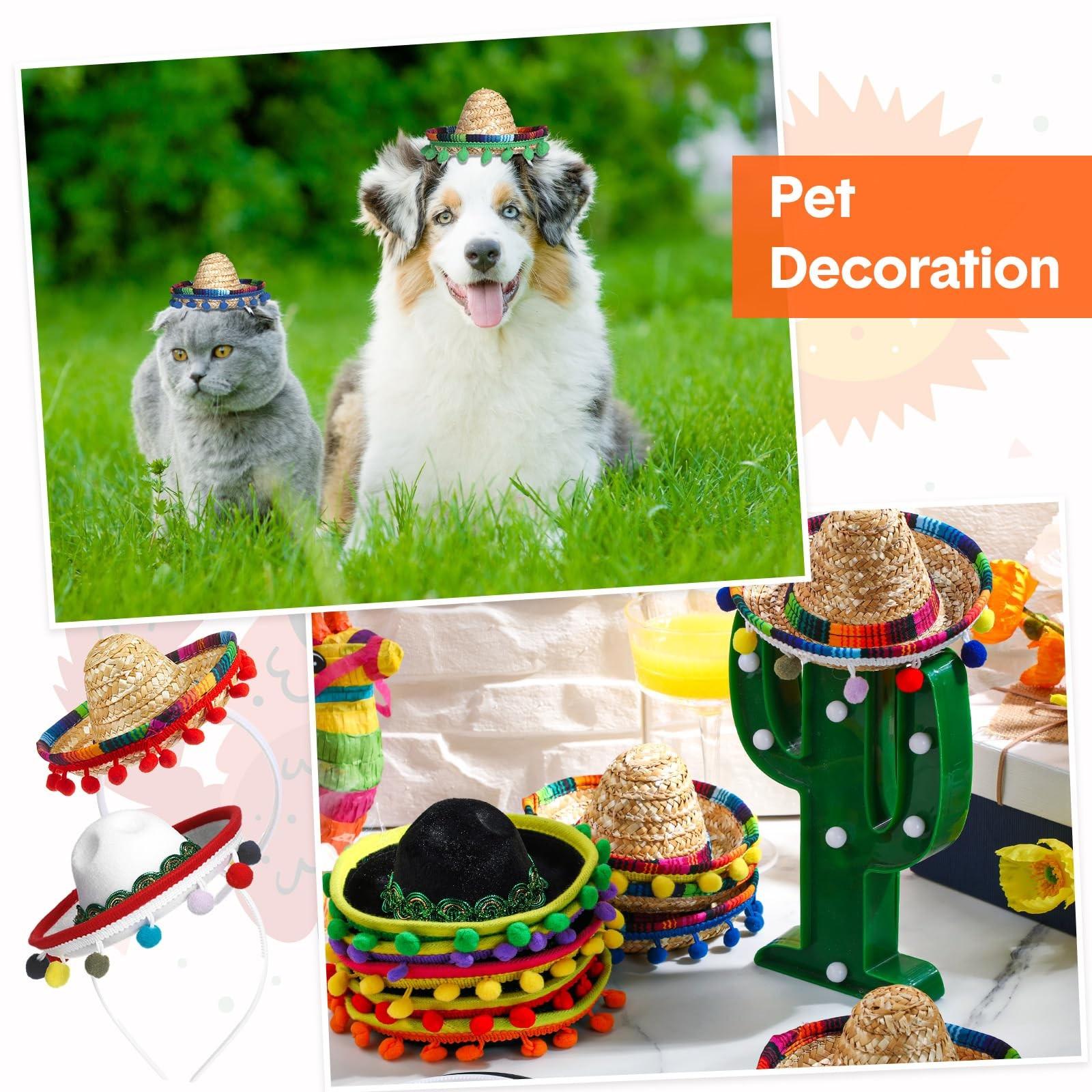 Cat Hat, Pet Accessories, Cat Clothing and Decor, Holiday Gifts, Pet Decoration and Headwear, Wedding and Festival, Fun and Styl Christmas and Halloween Giftsish（5pcs/set ）