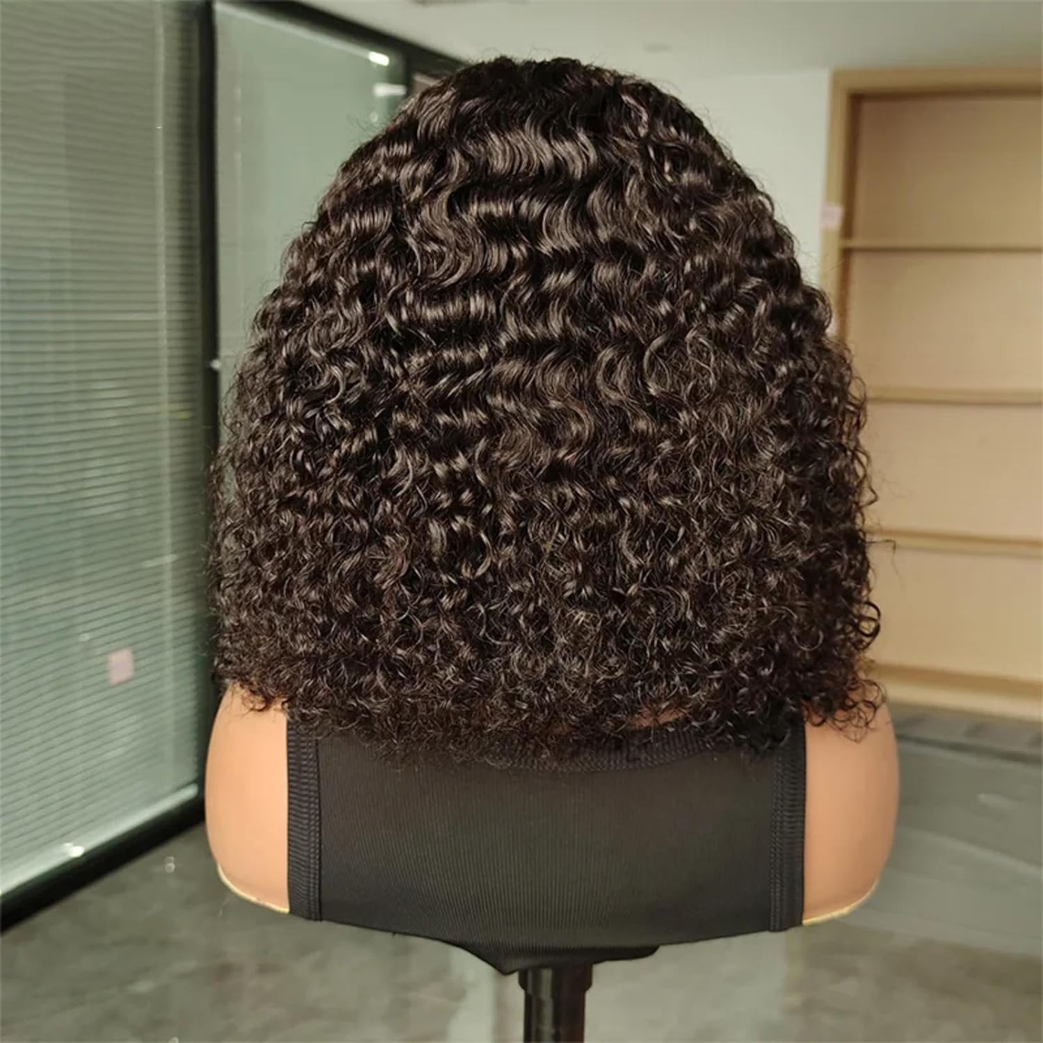 Wear and Go Glueless Bob Wigs for Black Women Short Kinky Curly Glueless Bob Wig Human Hair Invisible SKINLIKE Real HD Transparent Lace  Pre Plucked Pre Cut  200% Density