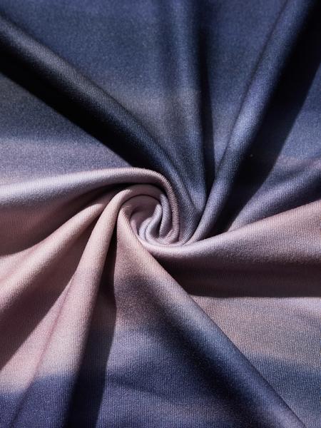 Women's Gradient Asymmetrical Neck Short Sleeve Top, Casual Loose-Fitting Summer T-Shirt, Ladies Fashion Clothing for Daily Wear