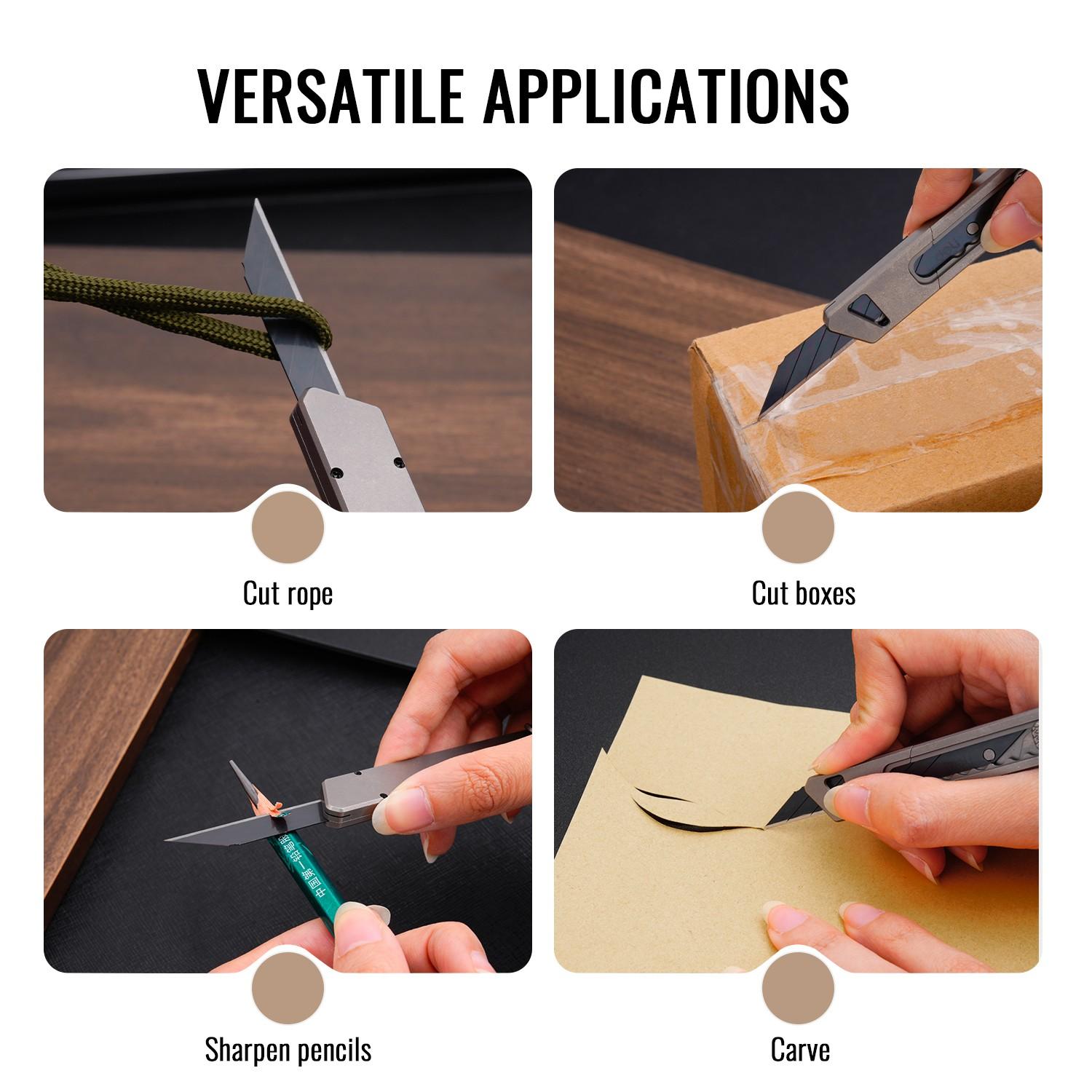 Multifunctional DIY Knife Set, Titanium Alloy Material, Cutting Tool, Durable and Versatile, Ideal for Crafting and Repair, Portable Multipurpose Knives