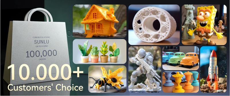 PLA Matte 3D Printer Filament 1KG 1.75mm SUNLU Matte PLA Filament - Neatly Wound, 1KG/Roll