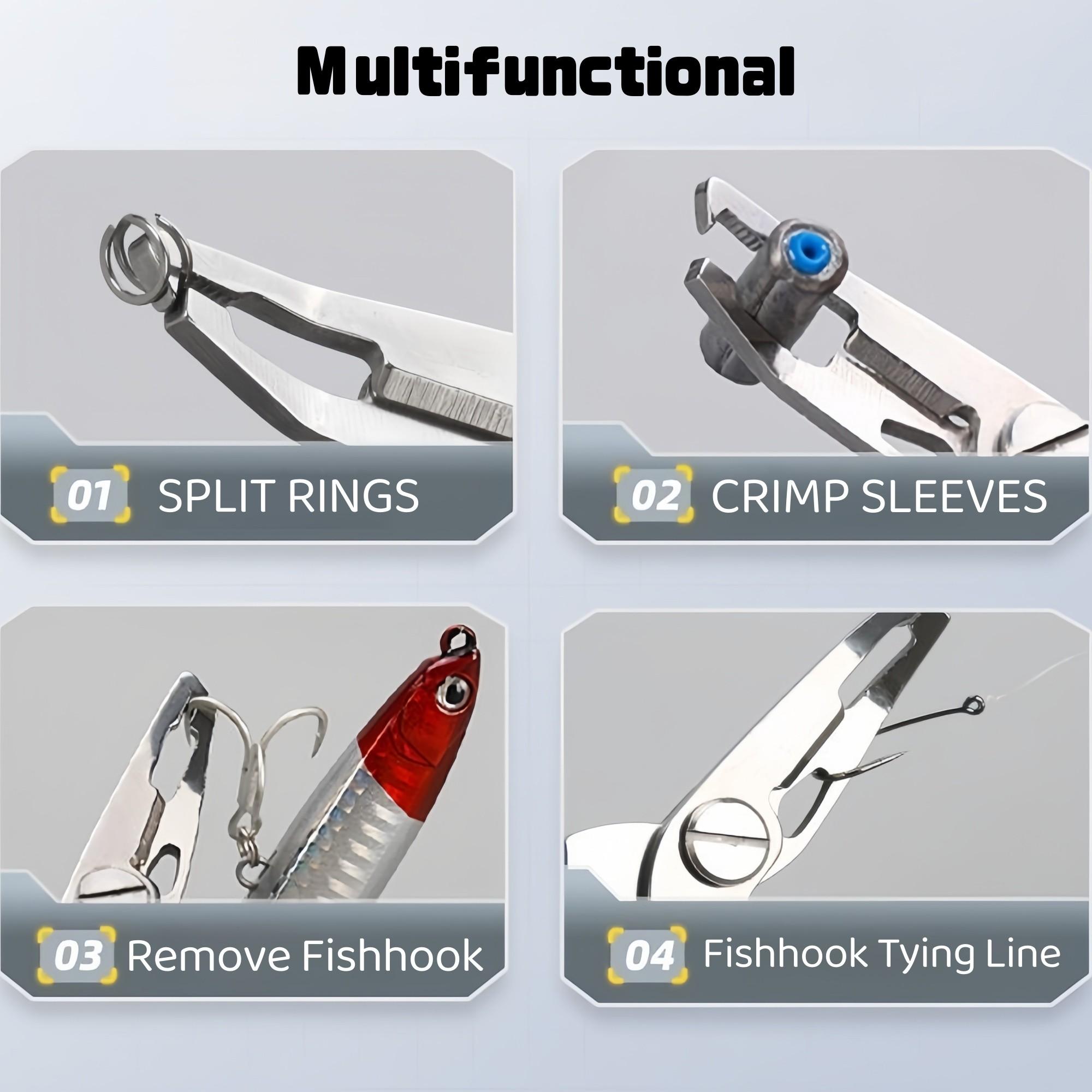 Multi-Functional Fishing Pliers Hook Remover, 4.9 Inch Fish Gripper Tool, Durable Fishing Gear Accessory, Essential Angling Equipment