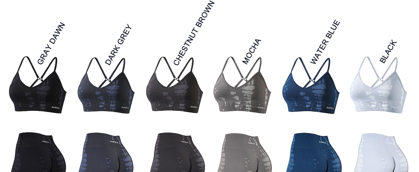 AUROLA Serpent Snake Seamless Sports Bras for Women,Girls Padded Strappy Workout Gym Yoga Tops