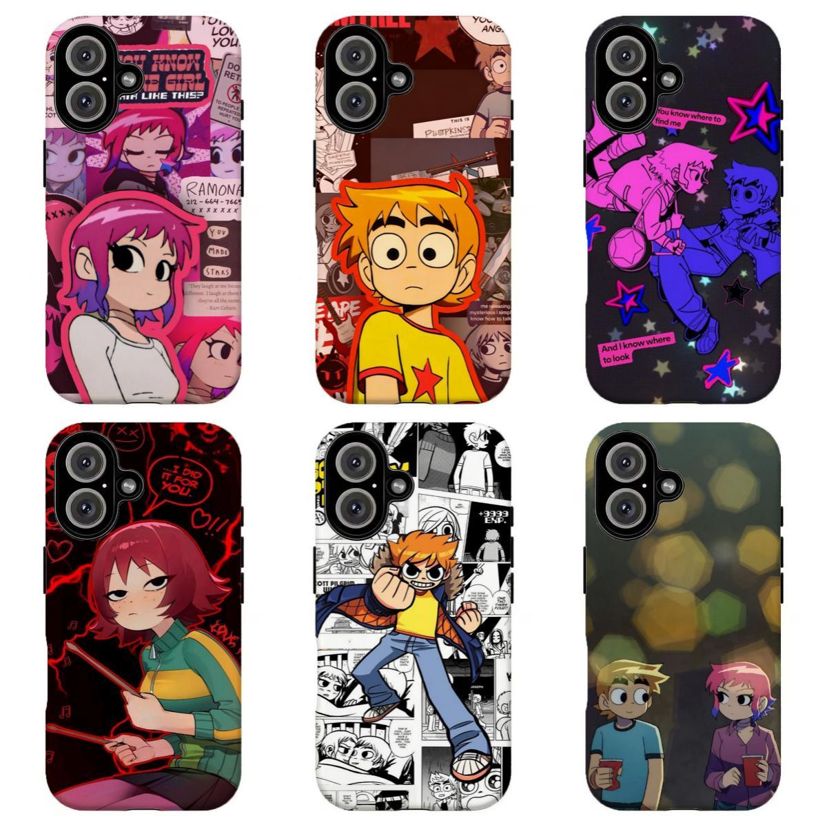 FL-Sc0tt Pilgr1m vs The W0rld Collage Phone Case,Retro 90s Comic Book Aesthetic Cover For iPhone 11 12 13 14 15 16 17 Air Pro Max for Samsung S26 S25 S24 S23 S22 S21 Case,Gift for her/him/fans