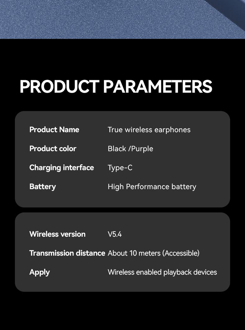 PIXNMO Clip On Ear Headphones with LCD Full Color Touch Screen, Bluetooth 5.4 Waterpfoof Earbuds, Audio Wireless Headphones for Music & Phone Calls