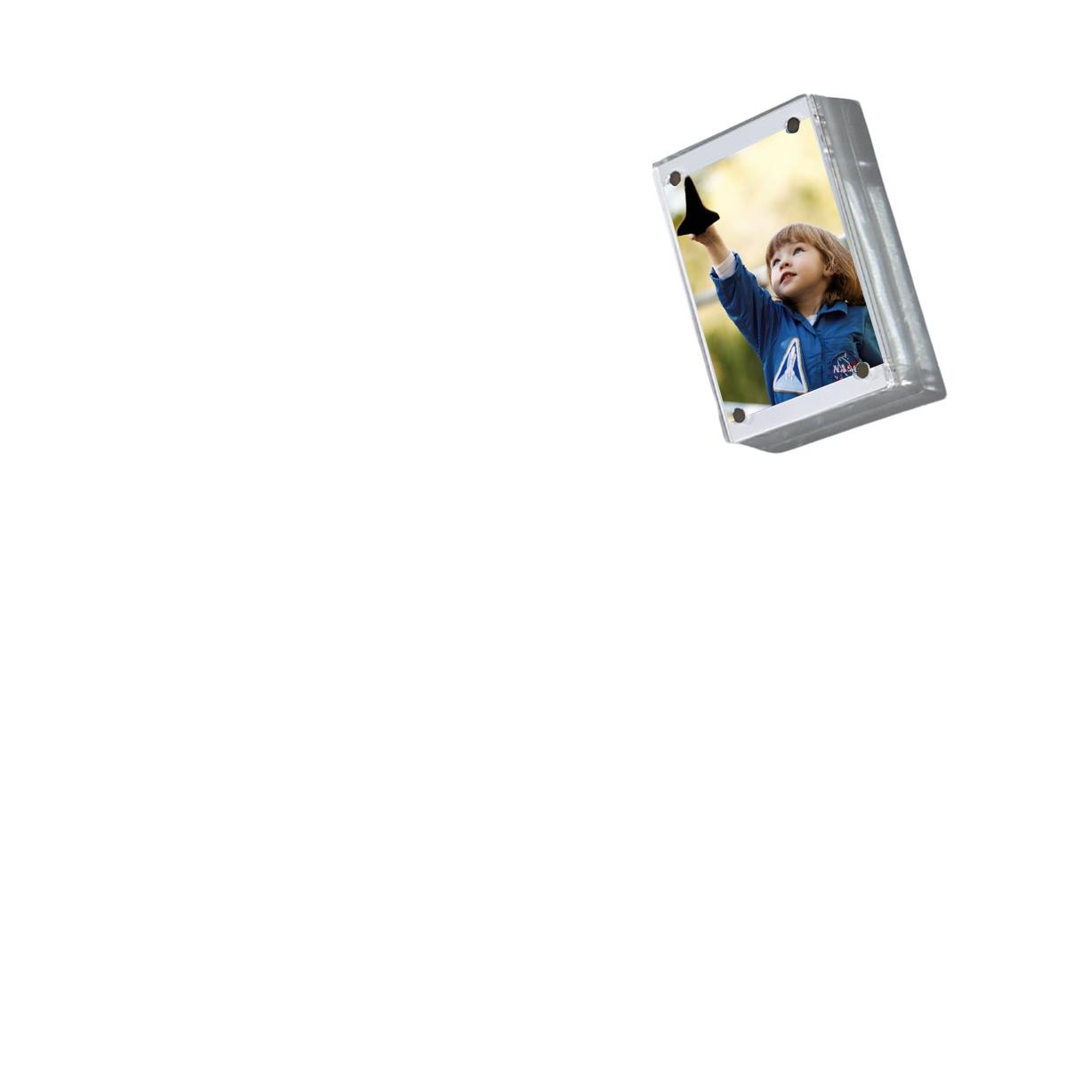 High Transparency Rectangular Acrylic Photo Frame, Family Portrait Frame, Home Decor, Non-Toxic, Ca Prop 65 Compliant