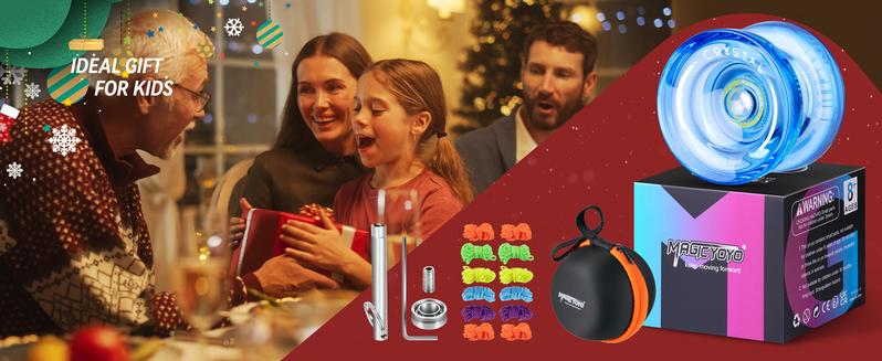 MAGICYOYO K2 Crystal - Professional Responsive Yoyo for Kids Beginners with Extra Unresponsive Yoyo Bearing, Pro Plastic Trick Yoyo for Adults+12 Yoyo Stings+Bearing Removal Tool+Storage Bag MAGICYOYO K2 Crystal - Professional Responsive Yoyo for Kids Beginners with Extra Unresponsive Yoyo Bearing, Pro Plastic Trick Yoyo for Adults+12 Yoyo Stings+Bearing Removal Tool+Storage Bag