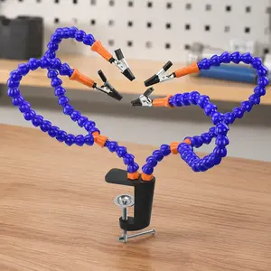 Precision PCB Soldering Clamp Kit: Portable Workbench Vise, Electronic Repair Tool, Circuit Board Holder, Soldering Station Accessory for Welding Fixture Setup