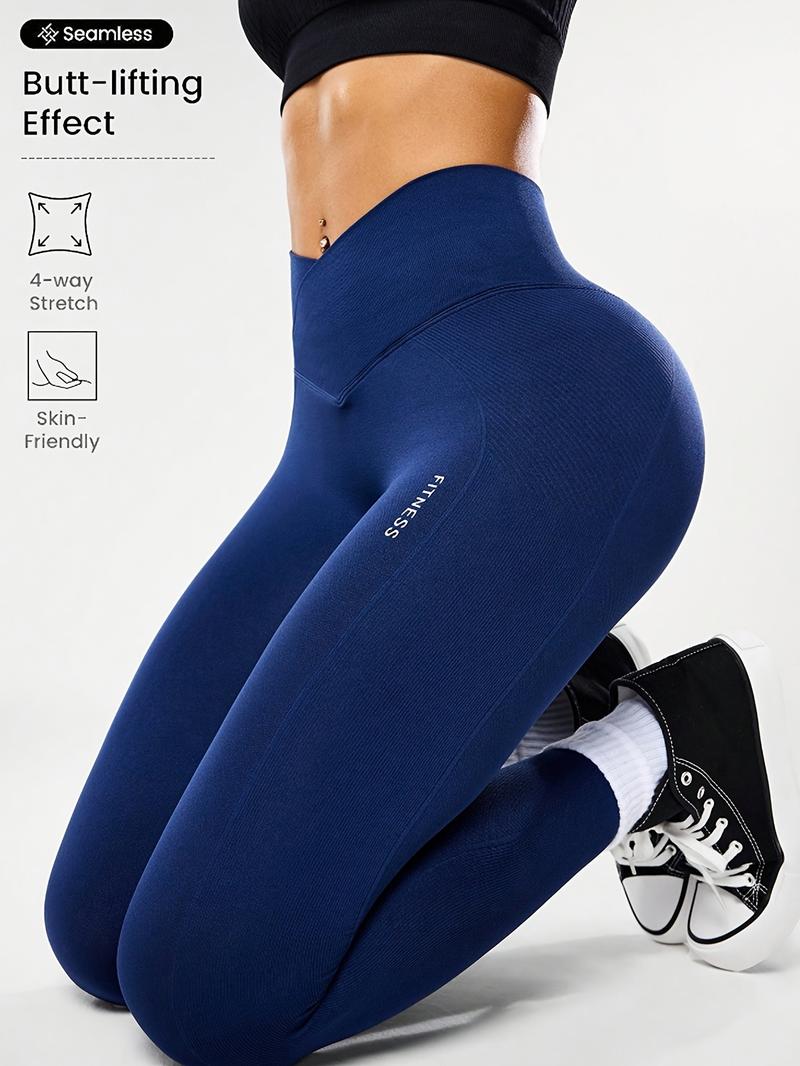 Women's High Elasticity Yoga Pants, Seamless Workout Leggings, All Seasons Gym Wear, Comfortable & Flexible, Ideal for Fitness & Casual Use