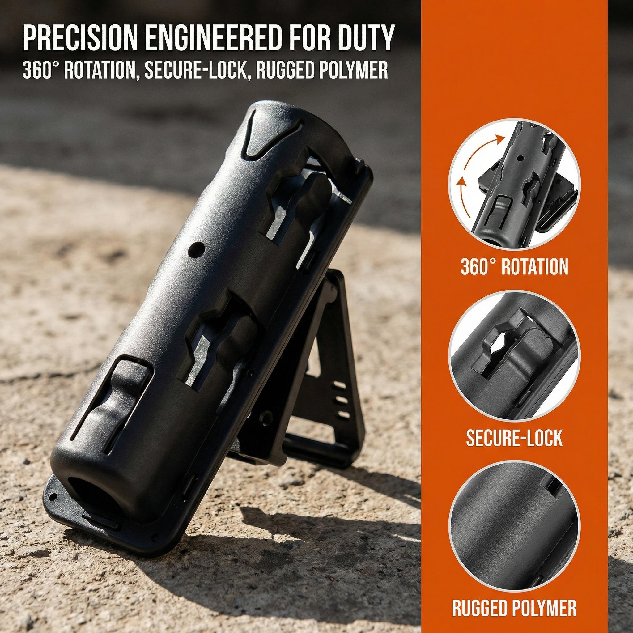 Tactical Quick-Release Baton Case, Security Equipment Mechanical Baton, 360-Degree Rotating Baton Case, Extendable Baton Case, Eka Gas Case